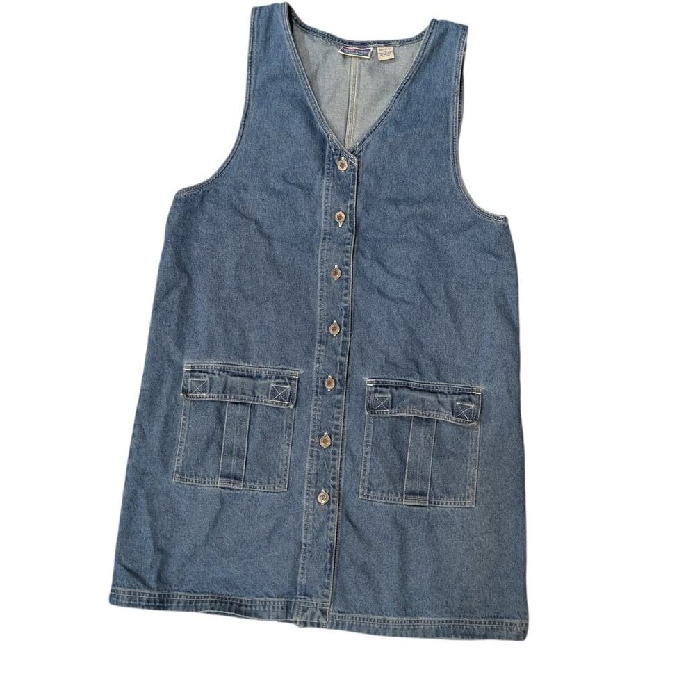 North Crest vintage 90's Denim Romper dress, XL